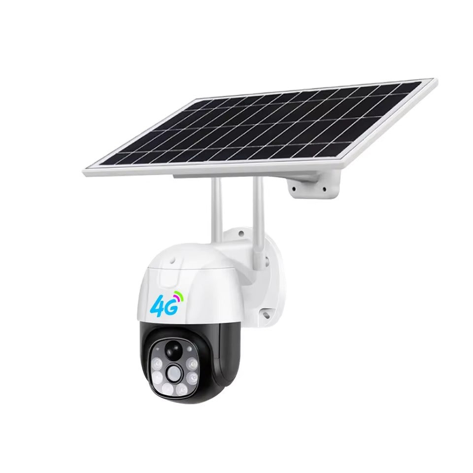 Outdoor Waterproof IP66 1080P Solar Battery Powered 4G PTZ Security Camera – CCTV Solar Camera, V380 & ICSee Compatible