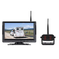 Solar Powered Magnetic Wireless Backup Reversing Camera Kit with 7-Inch IPS Screen Monitor & Loop Recording – for Trailer, Caravan, Pickup & Camper