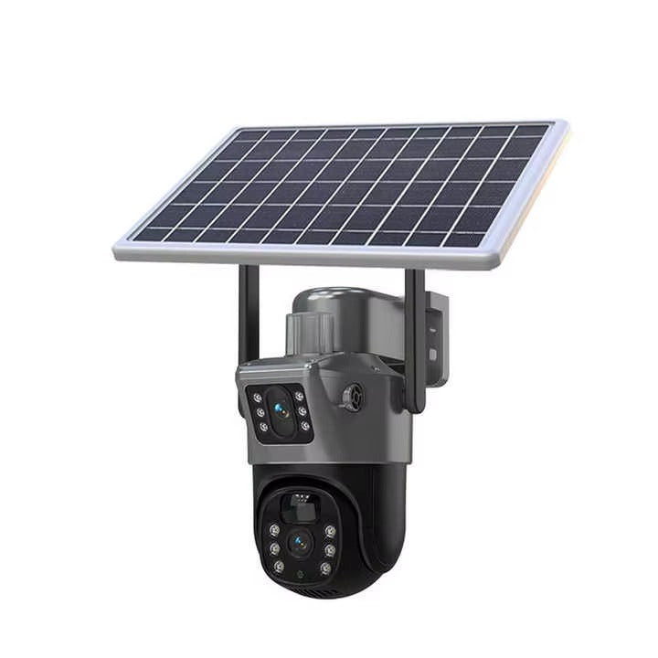 4K Solar Battery Security Camera | 10x/20x Zoom | Built-in Speaker | Cloud CCTV
