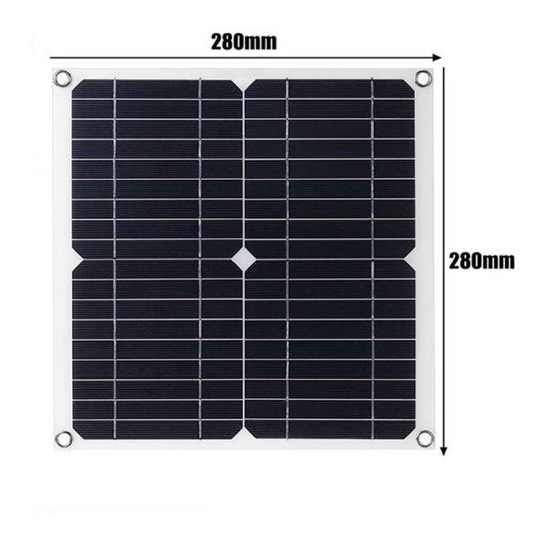 Cross-border Exclusive 12W Solar Photovoltaic Panel Solar Panel Kit Outdoor Portable Power Companion