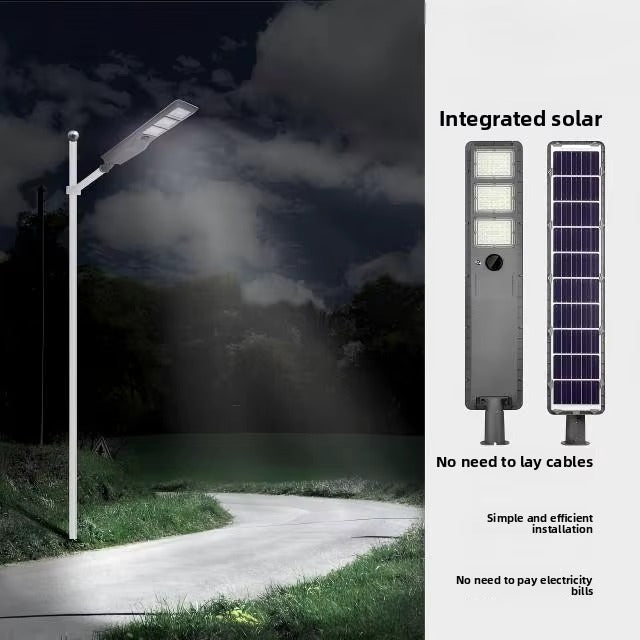 Factory-supplied Waterproof Integrated Solar LED Street Light, CE Certified, 5-Year Warranty, Aluminum Alloy Structure, Remote Control